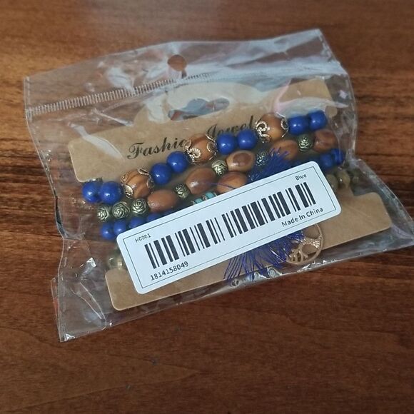 Tree of life 4 pc boho bracelet set - Picture 3 of 8